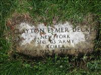 Decker, Clayton Elmer